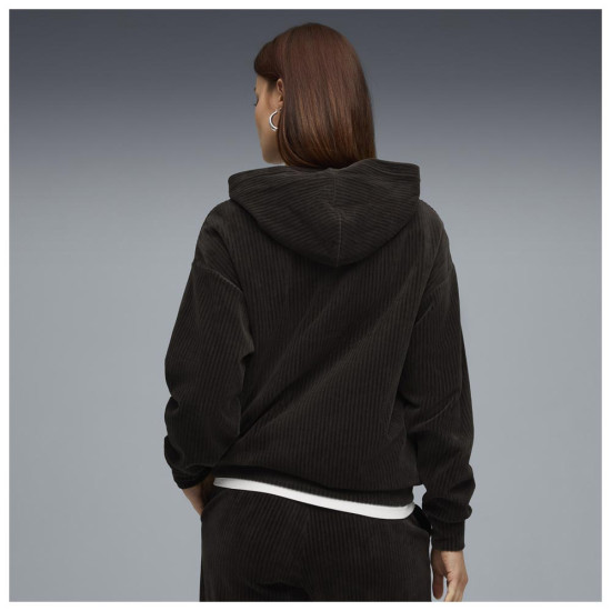 Puma Γυναικείο φούτερ Essentials Elevated Comfort Velour Rib Hoodie
